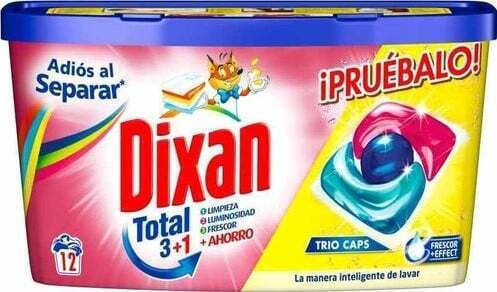 Dixan Total Απορρυπαντικό Ρούχων (12 Κάψουλες)