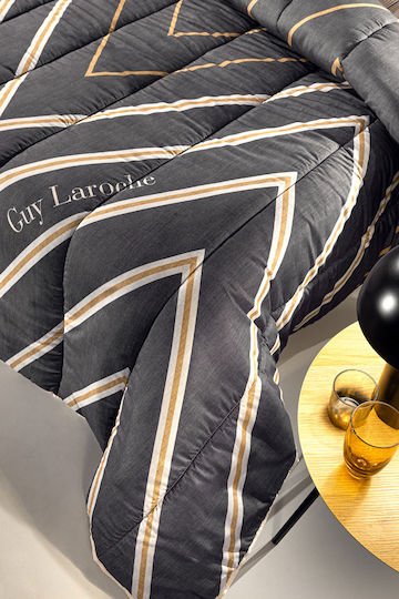 Guy Laroche Пухено Куинсайз 220x240бр Антрацит 530 г/м²Gsm
