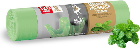Scented Trash Bags for the Garden Capacity 120lt with Handles 6pcs Green