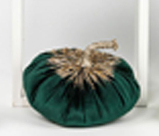 Iliadis Decorative Pumpkin made of Fabric Green 20x20x14.5cm 1pcs