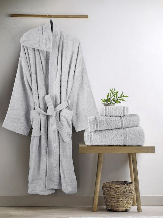 Nima Spa Μπουρνούζι με Κουκούλα Grey 380gr/m²