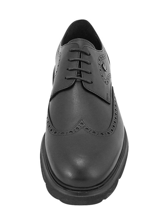 Soled Leder Herren Freizeitschuhe Schwarz