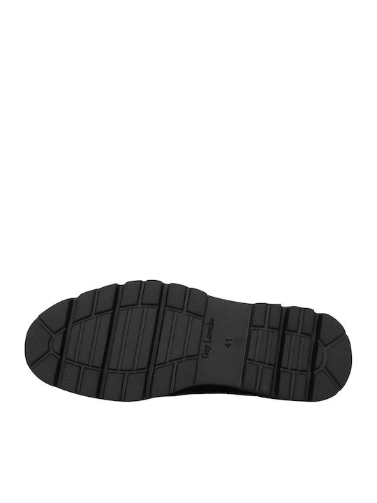 Soled Leder Herren Freizeitschuhe Schwarz