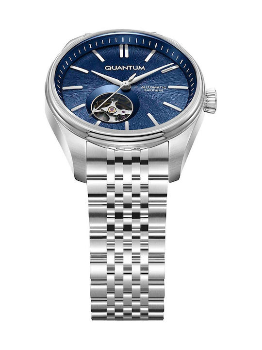 Quantum Men's Watch Automatic with Silver Metal Bracelet
