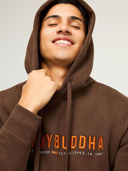 Sweatshirt with Hood Brown