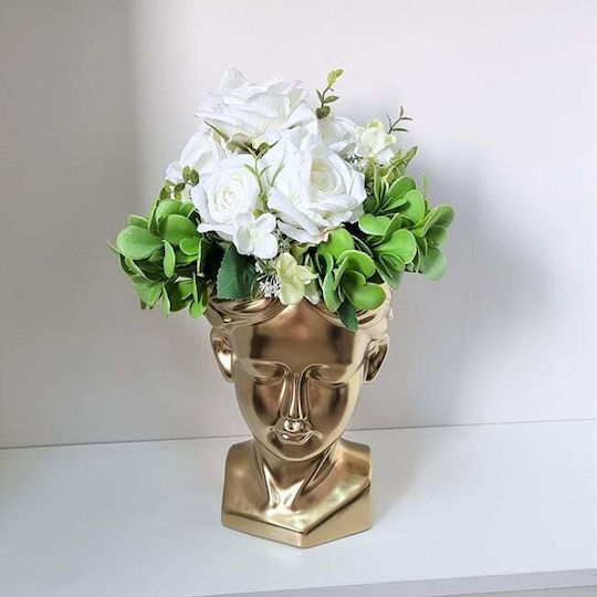 Velve Decorative Vase Gold 14x14x25cm