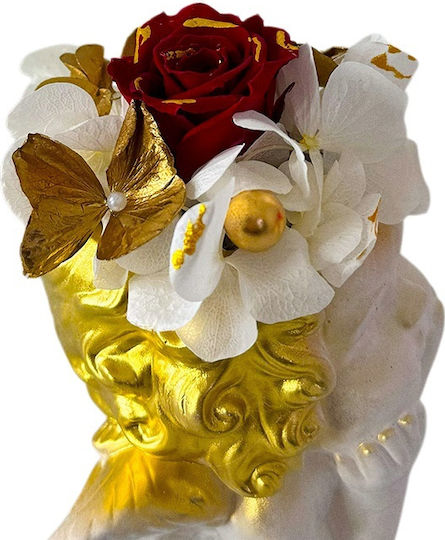 Velve Dekorative Statuette aus Keramik Material 14x7x7cm