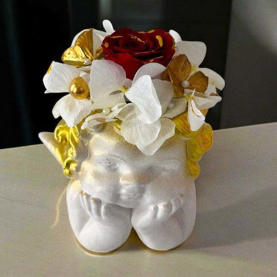 Velve Dekorative Statuette aus Keramik Material 14x7x7cm