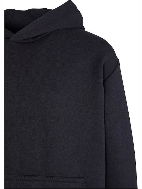 Kinder-Sweatshirt mit Kapuze und Taschen Navy