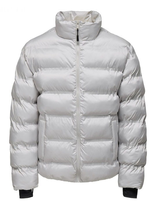 Μπουφάν Puffer Αντιανεμικό Γκρι, Vapor Blue