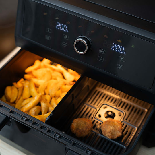 Morris Air Fryer with Double Detachable Bucket 10.4lt Black MAF-1106C
