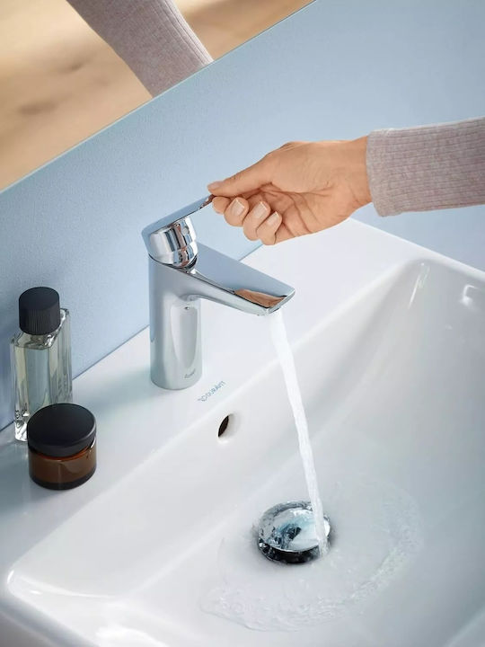 Duravit Αναμεικτική Μπαταρία Νιπτήρα Ασημί