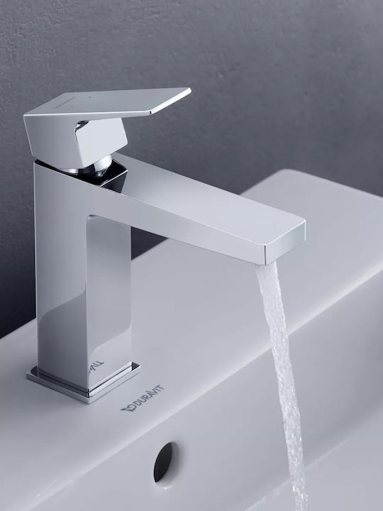 Duravit Αναμεικτική Μπαταρία Νιπτήρα Ασημί