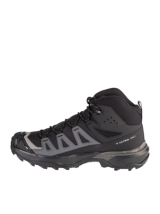 Salomon X Ultra 360 Mid Men's Waterproof Hiking Boots with Gore-Tex Membrane Black