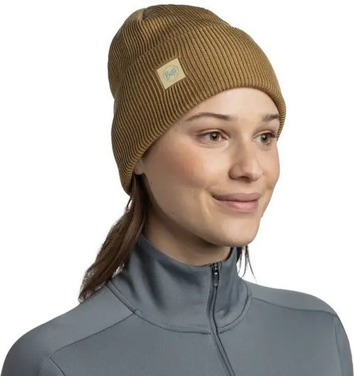Beanie Unisex Σκούφος Πλεκτός σε Καφέ χρώμα