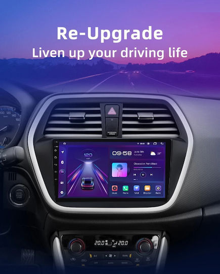 Ηχοσύστημα Αυτοκινήτου για Suzuki SX4 S-Cross 2014-2021 (Bluetooth/USB/WiFi/GPS/Apple-Carplay/Android-Auto) με Οθόνη Αφής 9"