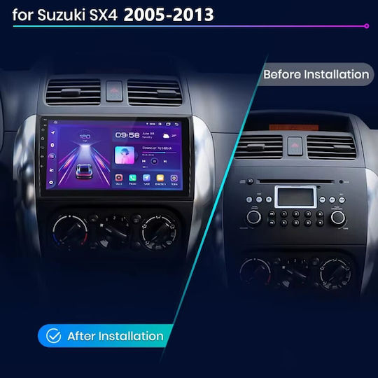 Auto-Audiosystem für Suzuki SX4 2005-2013 (Bluetooth/USB/WiFi/GPS/Apple-Carplay/Android-Auto) mit Touchscreen 9"