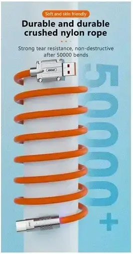 Andowl USB 2.0 Cable USB-C male - USB-A Orange (Q-SJ960)
