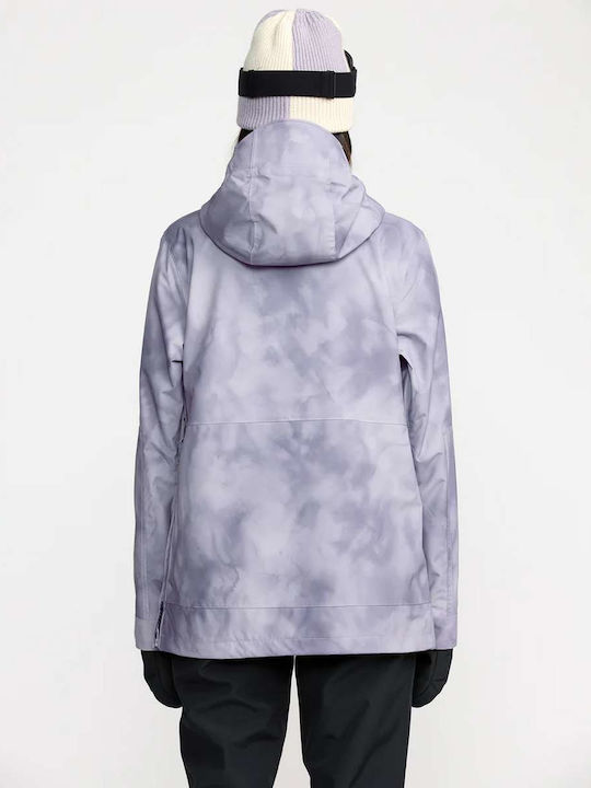 Volcom Pullover H0652607-LVA Γυναικείο Μπουφάν για Σκι & Snowboard Μωβ