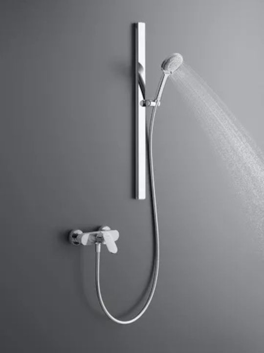 Duravit Στήλη Ντουζ χωρίς Μπαταρία Ασημί