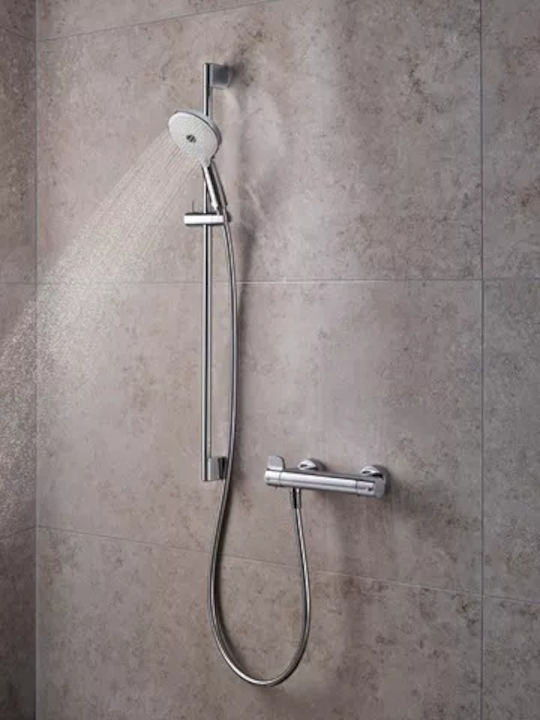 Duravit Στήλη Ντουζ χωρίς Μπαταρία Ασημί