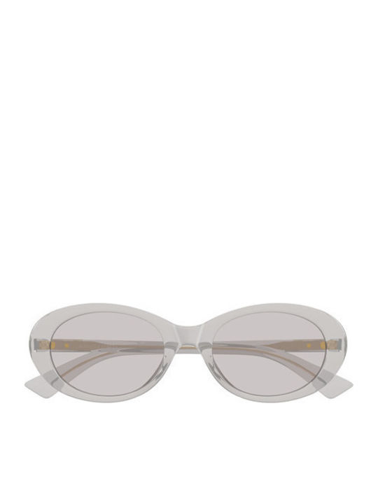 Bottega Veneta Women's Sunglasses with Gray Plastic Frame and Pink Lens BV1415SK 002