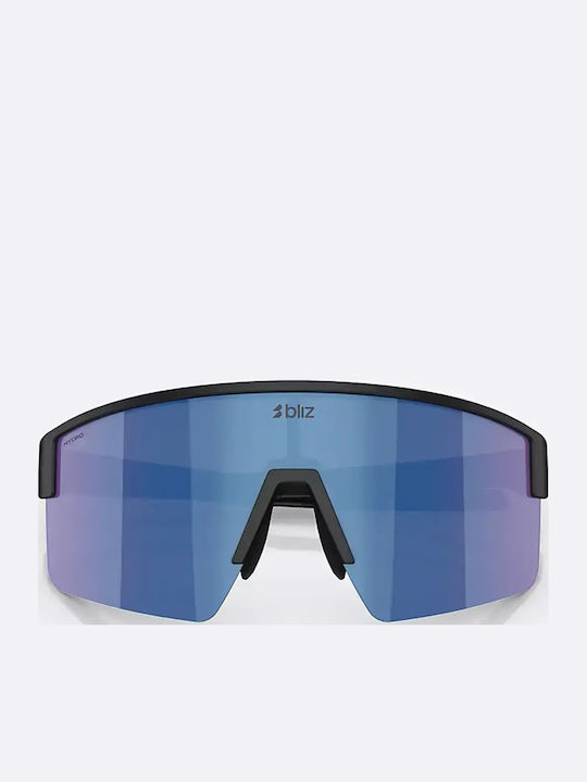 Bliz Unisex Γυαλιά Ηλίου με Μαύρο Σκελετό και Μπλε Φακό