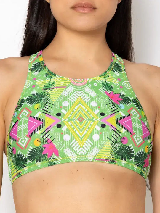 High Neck Bikini Top