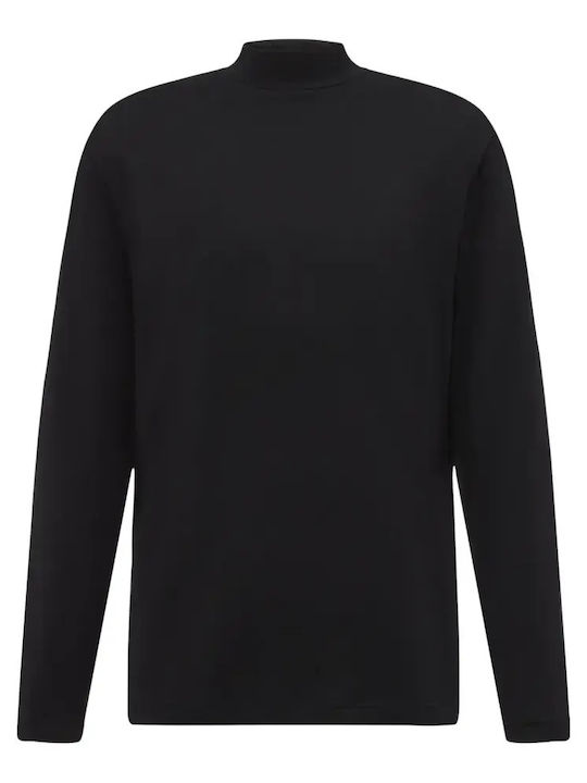Langarm Bluse Black