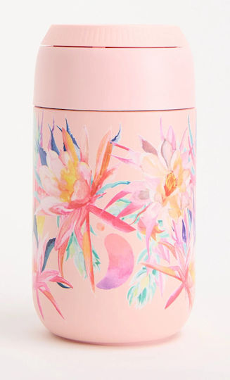 Chilly's Cup Series 2 Botanical Ποτήρι Θερμός Ανοξείδωτο BPA Free 340ml Cactus Flower