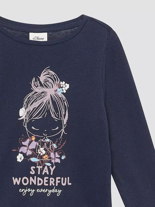 Kids' Shirt Long Sleeve Blue