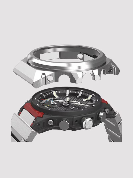 Casio Ανδρικό Ρολόι Μπαταρίας με Ασημί Μεταλλικό Μπρασελέ