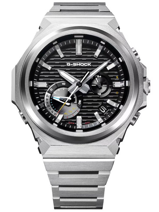 Casio Ανδρικό Ρολόι Μπαταρίας με Ασημί Μεταλλικό Μπρασελέ