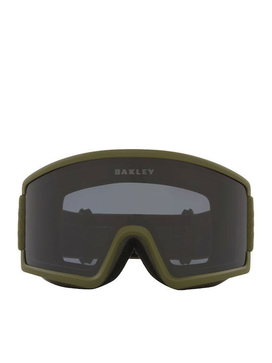 Oakley Snow Masca de schi și snowboard Pentru adulți Gri cu Lentilă Fumurie în culoarea Gri