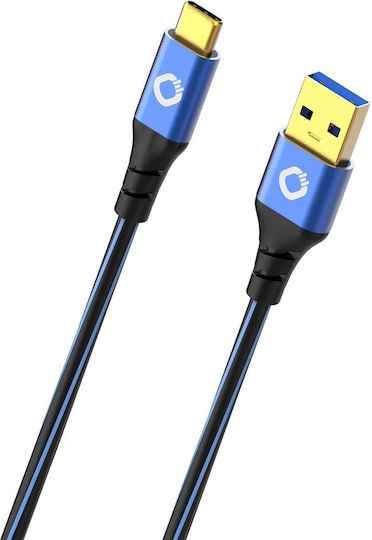 Oehlbach Plus C3 USB 3.2 Kabel USB-C männlich - USB-A Blau 2m (D1C9355)