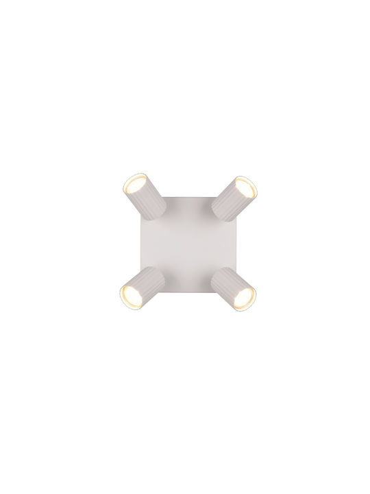 Trio Lighting Soka Σποτ με 4 Φώτα σε Γκρι Χρώμα