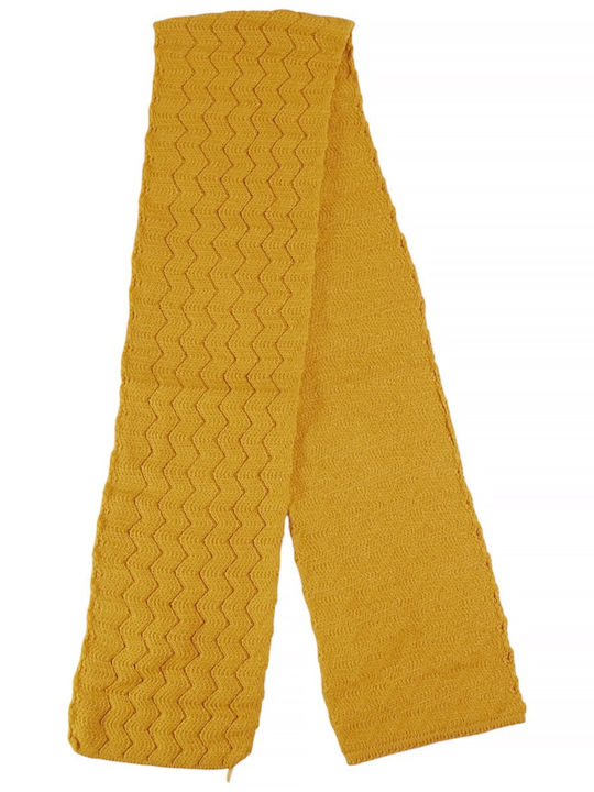 Kids Beanie Set with Scarf & Gloves Knitted Yellow