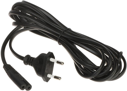 Euro - IEC C7 Cable 3m Μαύρο DM-2771C-3