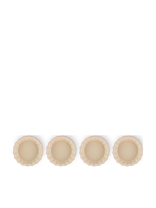 Le Creuset Formă de Patiserie pentru Tartă Ceramică 11x11x10.5buc 4buc