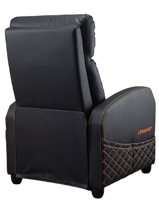 Cougar Ranger Elite Καρέκλα Gaming Δερματίνης με Υποπόδιο Μαύρη