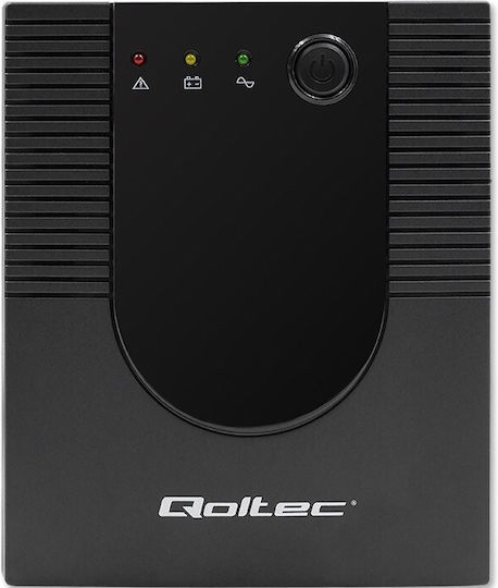 Qoltec FR UPS Line-Interactive 1200VA 720W με 4 Πρίζες