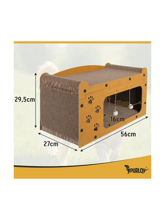 Purlov Ονυχοδρόμιο Καφέ 29.5x56x27εκ. Purlov Ονυχοδρόμιο Καφέ 29.5x56x27εκ.