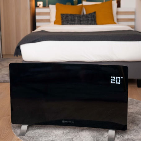 Morris Convector Heater Floor 2400W with Electronic Thermostat and WiFi 86.5x47.5cm Black