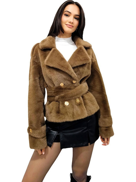 Scurtă Blană de damă Brown