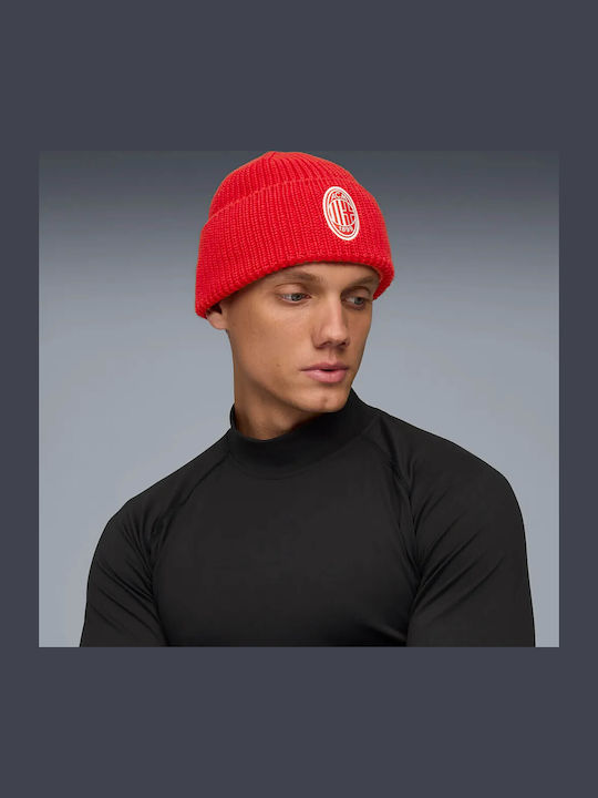 Beanie Unisex Beanie Gestrickt in Rot Farbe