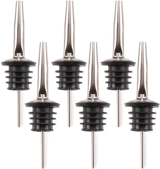 H&S Collection Set 6 Capace de Flux pentru Sticle Gri
