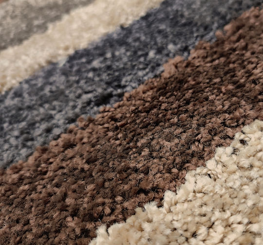 Nikotex Carpets Αντιολισθητικό Πατάκι-διάδρομος Stark Σοκολατί-καμηλό 67x200