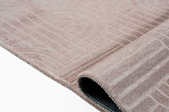 Polcarpet Sina Teppich Rechteckig Synthetisch,Polyester/Cotton/Leather Pink
