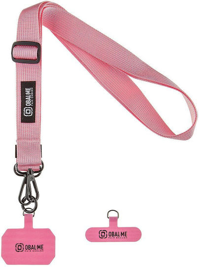 Obal:me Necktag Ribbon Rope Mobile Phone Pink