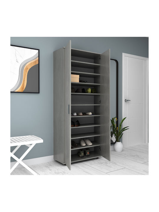 Suport pentru pantofi Eric Beton gri L76xW36xH187cm